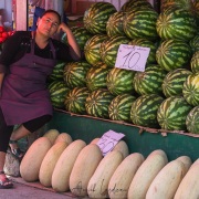 Marché de Bishkek: scène de vie