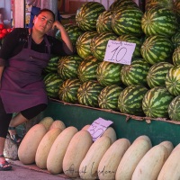 Marché de Bishkek: scène de vie