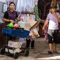 Marché de Bishkek: scène de vie