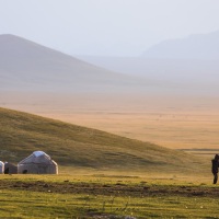 Plateau de Son Kul: scène de vie