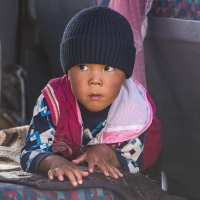 Portrait d'enfant kirghize