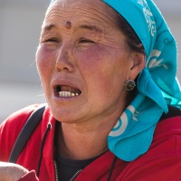 Portrait de nomade kirghize