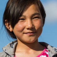 Portrait d'enfant kirghize