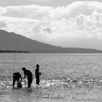 Lac Issyk-Kuk: pêcheurs