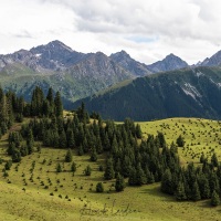 Vallée de Kok Jaiyik: Paysage de montagne