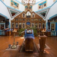 Karakol: Intérieur de l'église orthodoxe