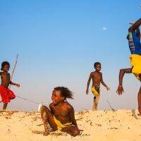Enfants de pêcheurs nomades