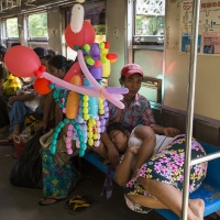 Yangon: Dans le train circulaire