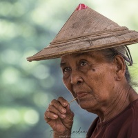 Portrait de femme agée