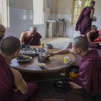 Jeunes moines au refectoire, Bago