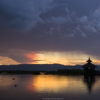 Lac Inle: Coucher de soleil