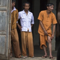 Lac Inle: Rameurs au repos