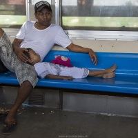 Yangon: Dans le train circulaire