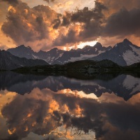 Vue sur les Alpes françaises