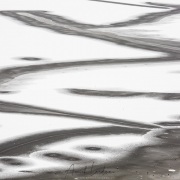 Neige et glace, lac de Joux