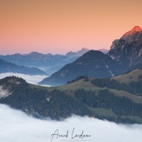 Brouillard vers Chateau d'Oex et la vallée de L'Etivaz