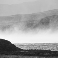 Le loch durant la tempête Amy