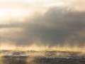 Banquise dérivante et brume de mer: 79°56 Nord