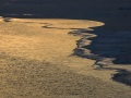 Banquise et mer au couchant