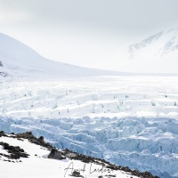 Jeux de lumière sur le glacier