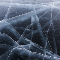 Lac gelé: glace vive