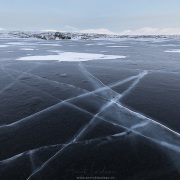 Lac gelé: glace vive