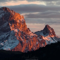 Coucher de soleil sur les Muverans