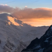 Vue sur les Alpes françcaises depuis Emosson