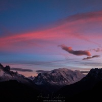 Vue sur les Alpes françcaises depuis Emosson