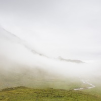 Grisons: Col de l'Albula sous le brouillard