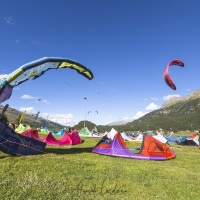 Grisons: Sport aquatique sur le lac de Silvaplana