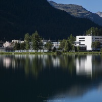 Grisons: Saint-Moritz par un matin ensoleillé