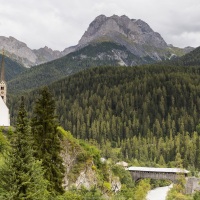 Grisons:  Eglise de Scuol