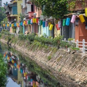 Hanoi: ruelle décorée