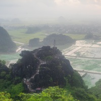 Baie de Ha Long terrestre depuis le point de vue de Hang Mua