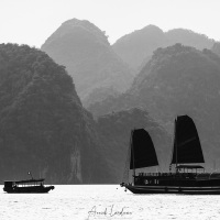 Baie de Ha Long: jonque traditionnelle